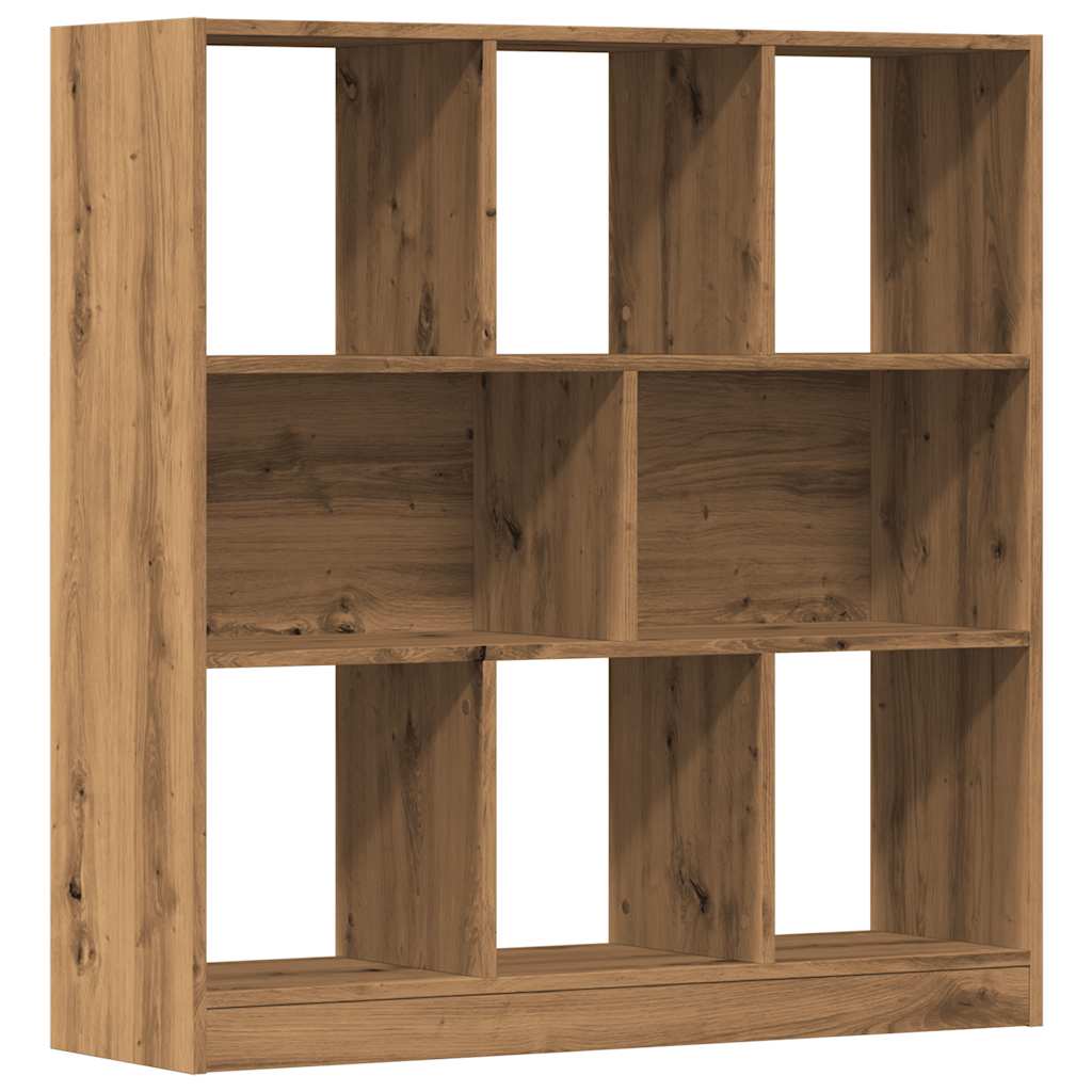 Boekenkast 97,5x29,5x100 cm bewerkt hout artisanaal eikenkleur is nu te koop bij PeponiXL, paradijselijk wonen!