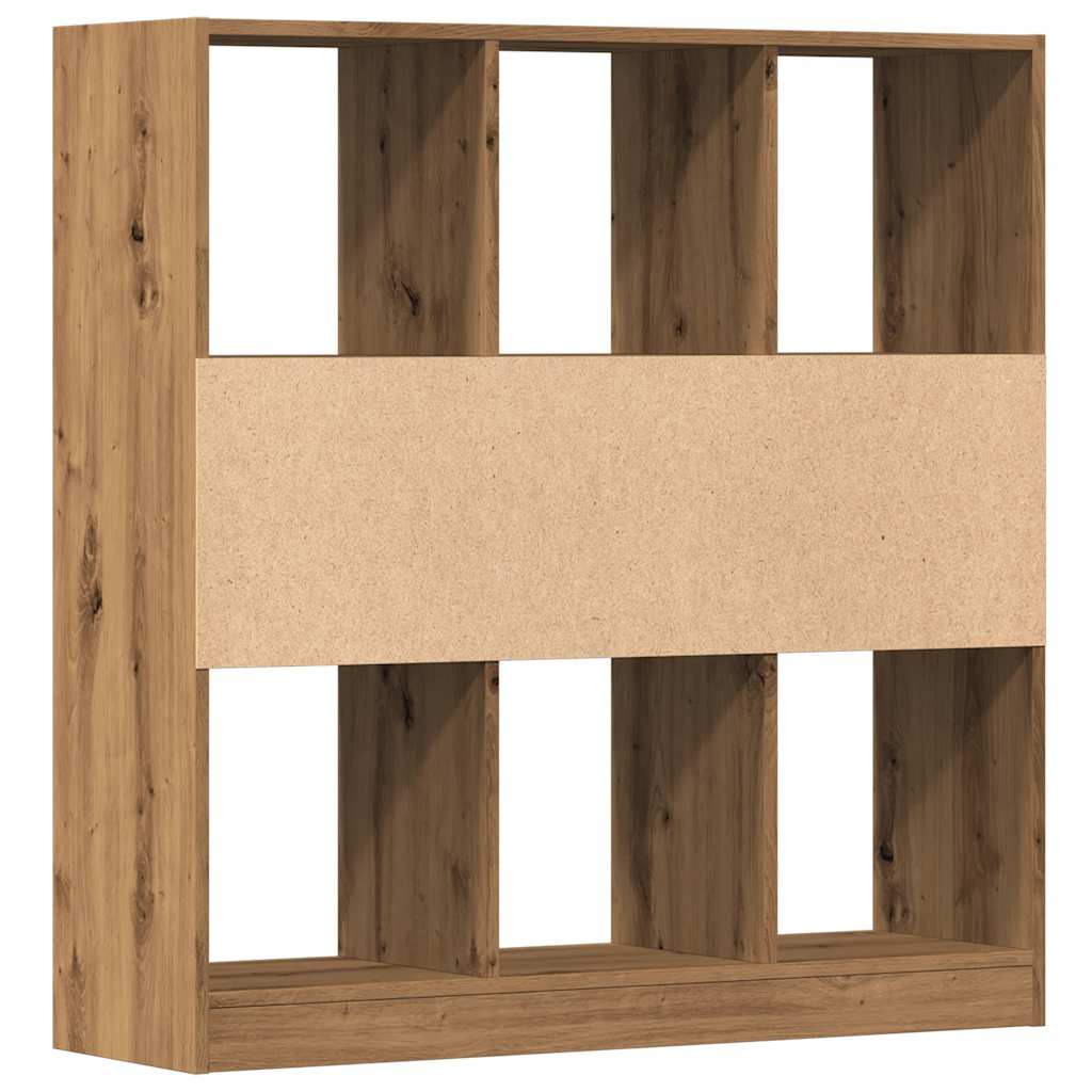 Boekenkast 97,5x29,5x100 cm bewerkt hout artisanaal eikenkleur is nu te koop bij PeponiXL, paradijselijk wonen!