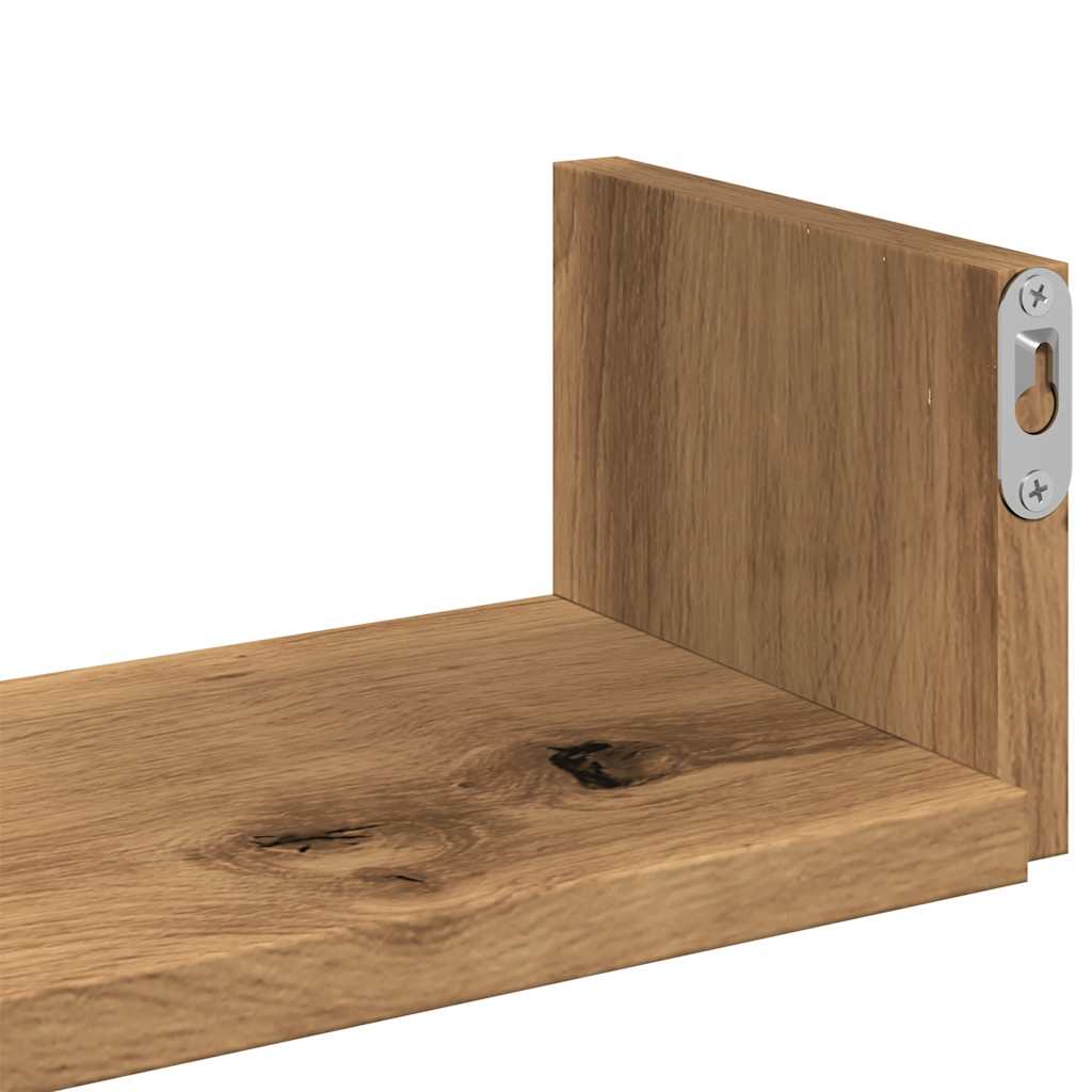 Wandschappen 3 st bewerkt hout artisanaal eiken is nu te koop bij PeponiXL, paradijselijk wonen!