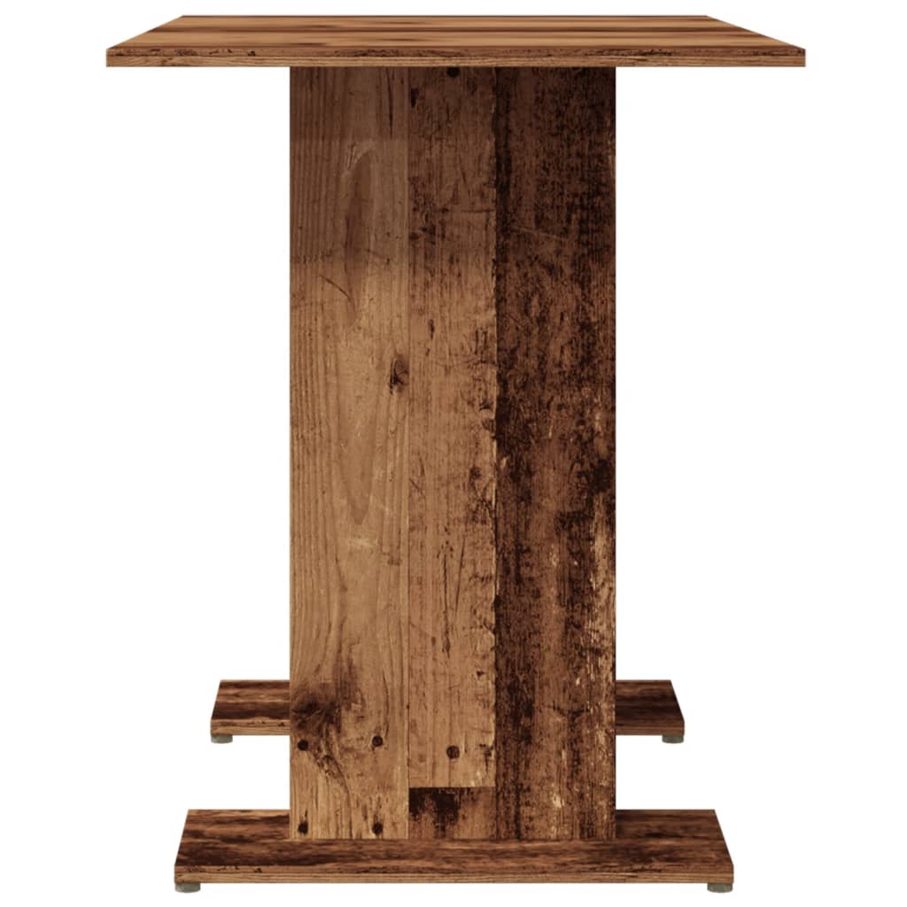 Eettafel 110x60x75 cm bewerkt hout oud houtkleurig is nu te koop bij PeponiXL, paradijselijk wonen!