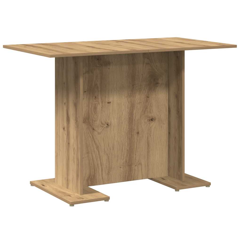 Eettafel 110x60x75 cm bewerkt hout artisanaal eikenkleurig is nu te koop bij PeponiXL, paradijselijk wonen!