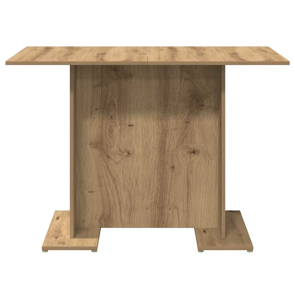 Eettafel 110x60x75 cm bewerkt hout artisanaal eikenkleurig is nu te koop bij PeponiXL, paradijselijk wonen!