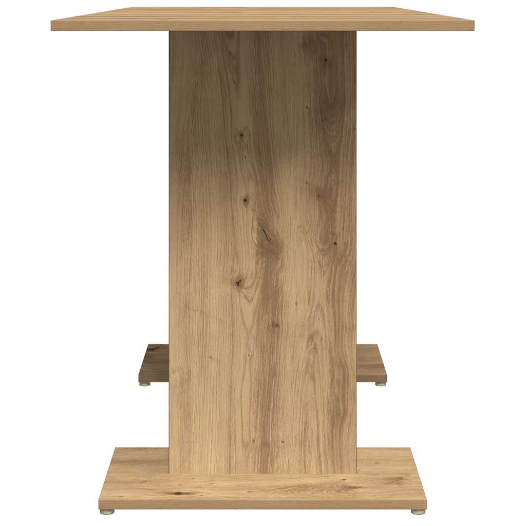 Eettafel 110x60x75 cm bewerkt hout artisanaal eikenkleurig is nu te koop bij PeponiXL, paradijselijk wonen!