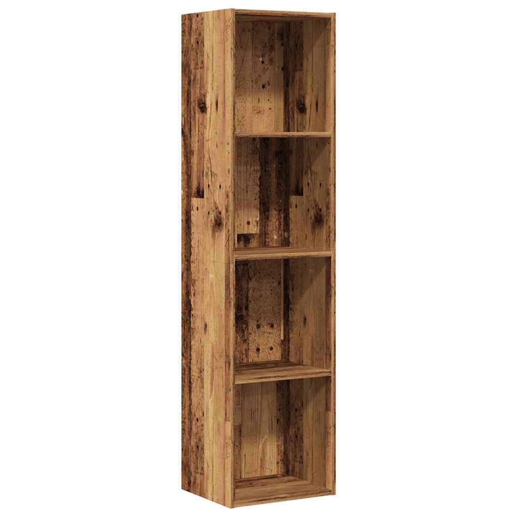 Boekenkast/tv-meubel 36x30x143cm bewerkt hout oud houtkleurig is nu te koop bij PeponiXL, paradijselijk wonen!
