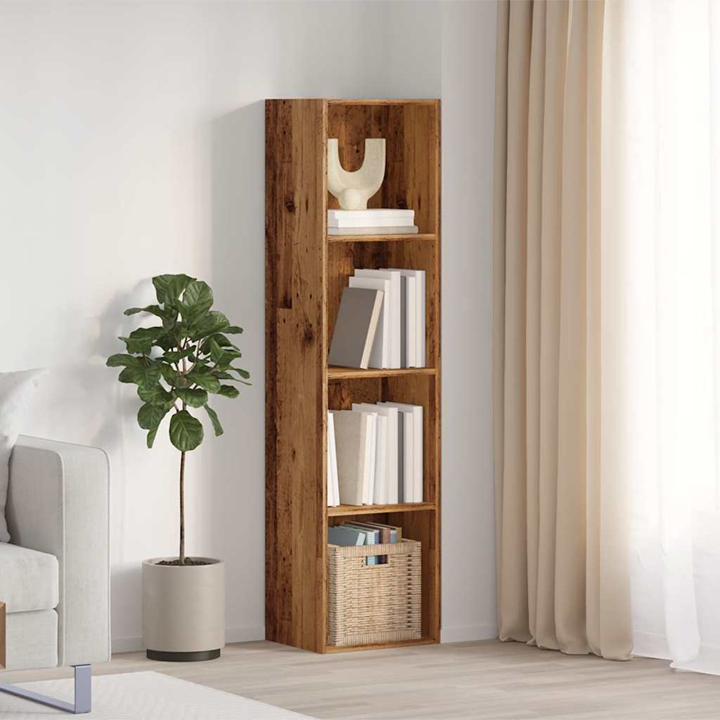 Boekenkast/tv-meubel 36x30x143cm bewerkt hout oud houtkleurig is nu te koop bij PeponiXL, paradijselijk wonen!