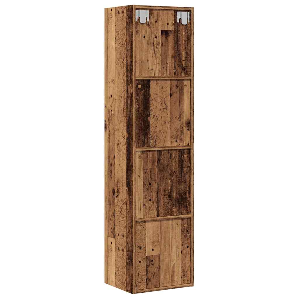 Boekenkast/tv-meubel 36x30x143cm bewerkt hout oud houtkleurig is nu te koop bij PeponiXL, paradijselijk wonen!