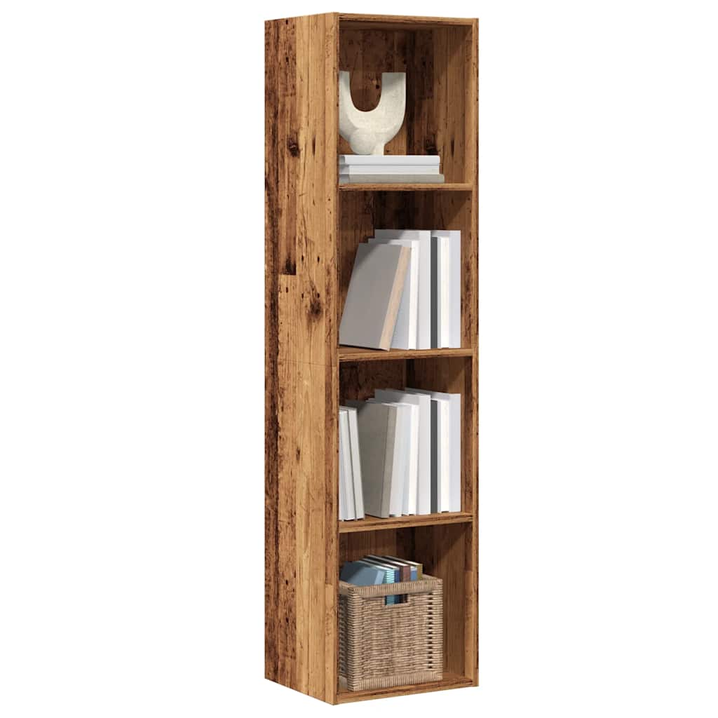 Boekenkast/tv-meubel 36x30x143cm bewerkt hout oud houtkleurig is nu te koop bij PeponiXL, paradijselijk wonen!