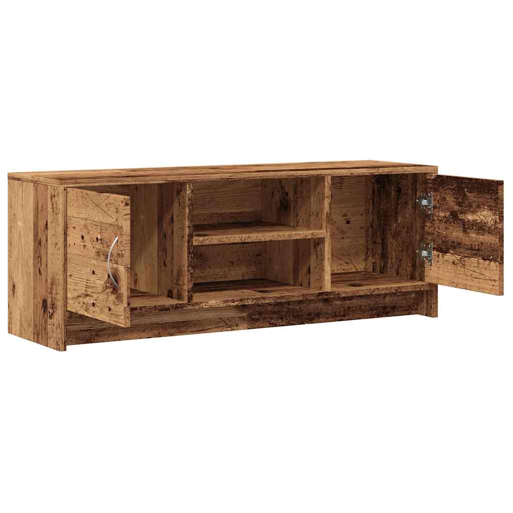 Tv-meubel 102x30x37,5 cm bewerkt hout oud houtkleurig is nu te koop bij PeponiXL, paradijselijk wonen!