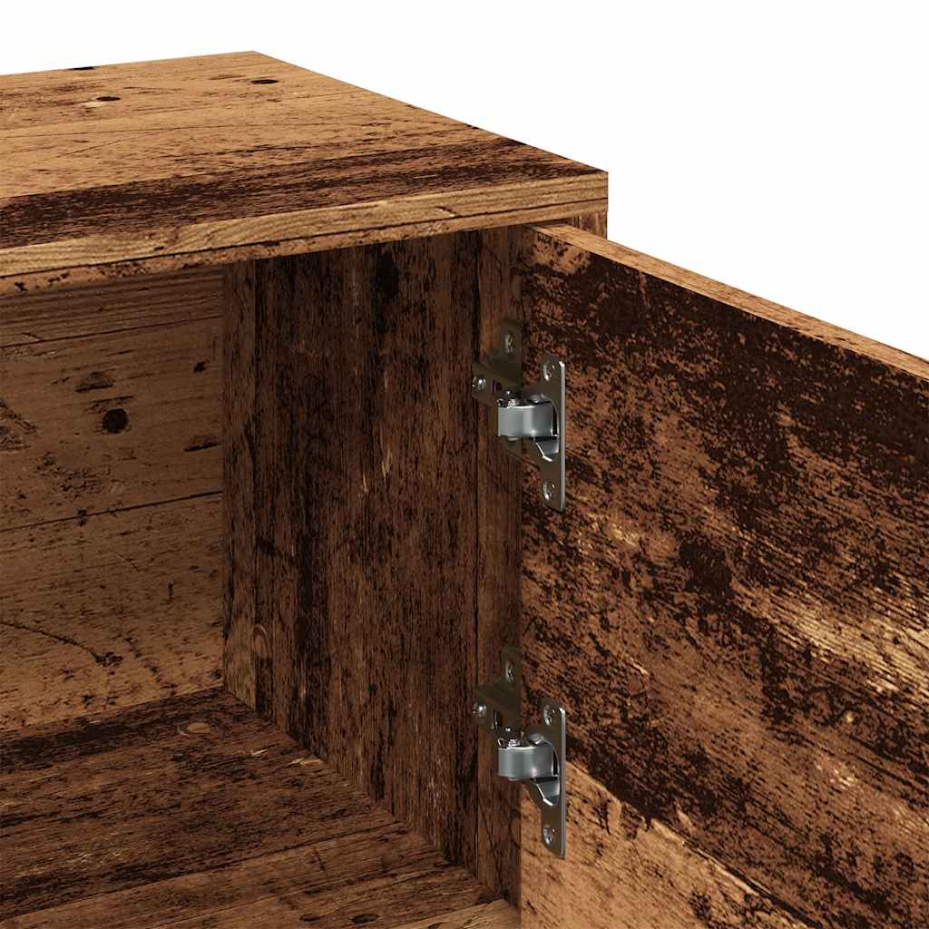 Tv-meubel 102x30x37,5 cm bewerkt hout oud houtkleurig is nu te koop bij PeponiXL, paradijselijk wonen!