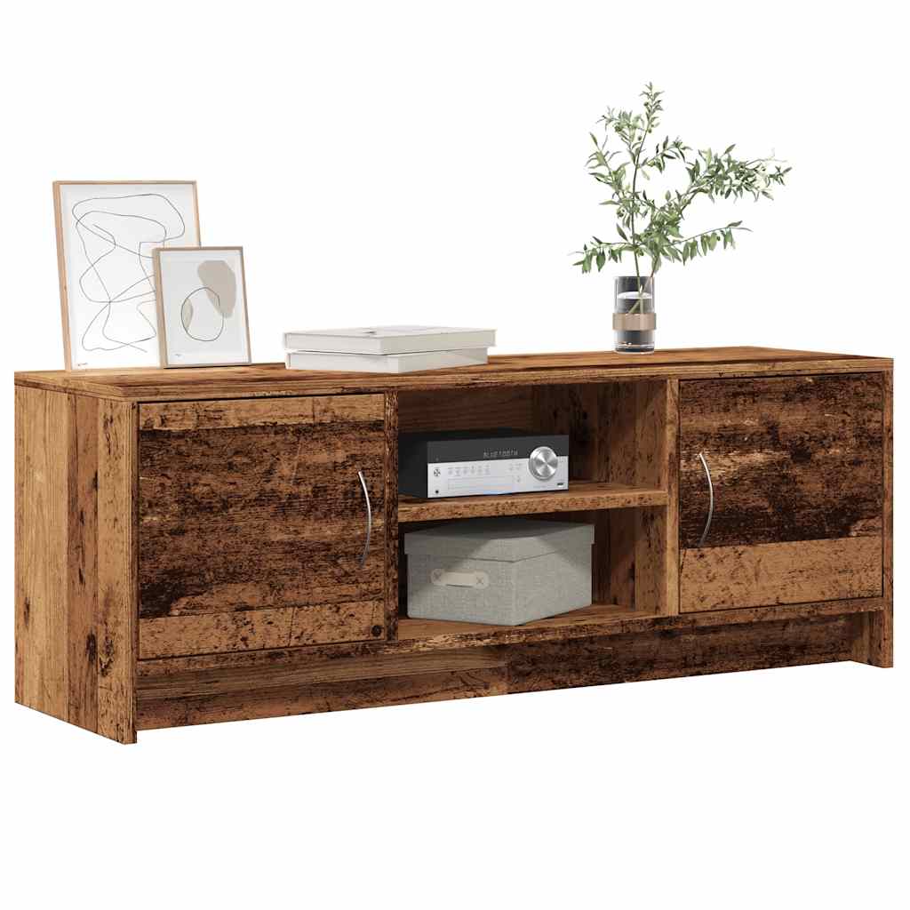 Tv-meubel 102x30x37,5 cm bewerkt hout oud houtkleurig is nu te koop bij PeponiXL, paradijselijk wonen!