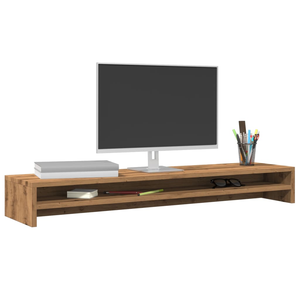 Monitorstandaard Artisan Eikenhout 100x24x13 cm is nu te koop bij PeponiXL, paradijselijk wonen!
