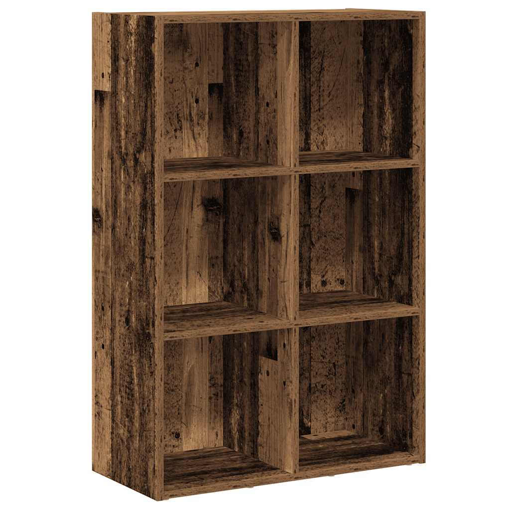 Boekenkast/dressoir 66x30x98 cm bewerkt hout oud houtkleurig is nu te koop bij PeponiXL, paradijselijk wonen!