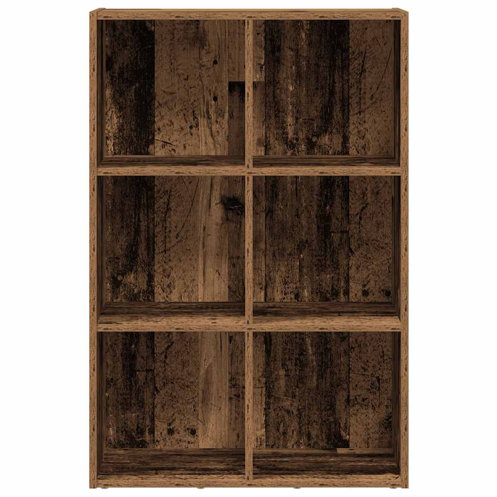 Boekenkast/dressoir 66x30x98 cm bewerkt hout oud houtkleurig is nu te koop bij PeponiXL, paradijselijk wonen!