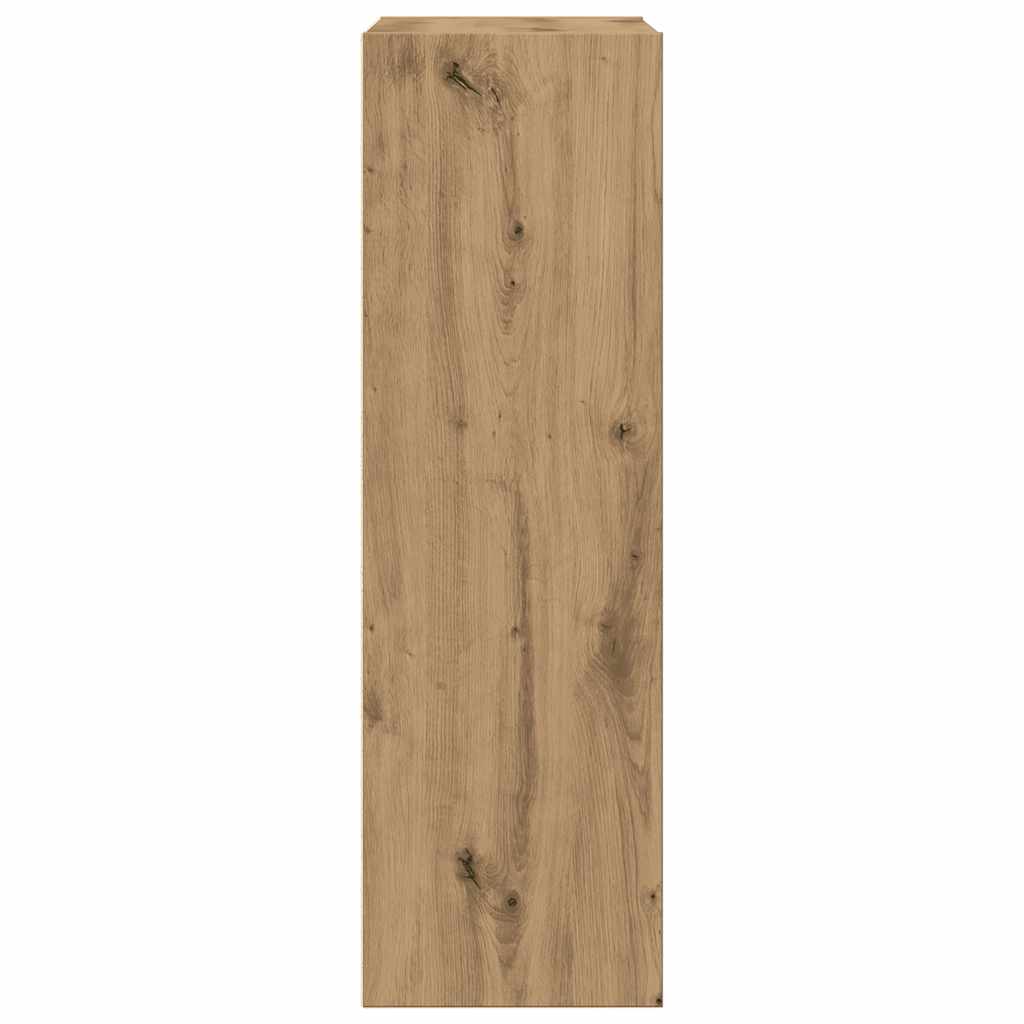 Boekenkast/dressoir 66x30x98 cm bewerkt hout artisanaal eiken is nu te koop bij PeponiXL, paradijselijk wonen!