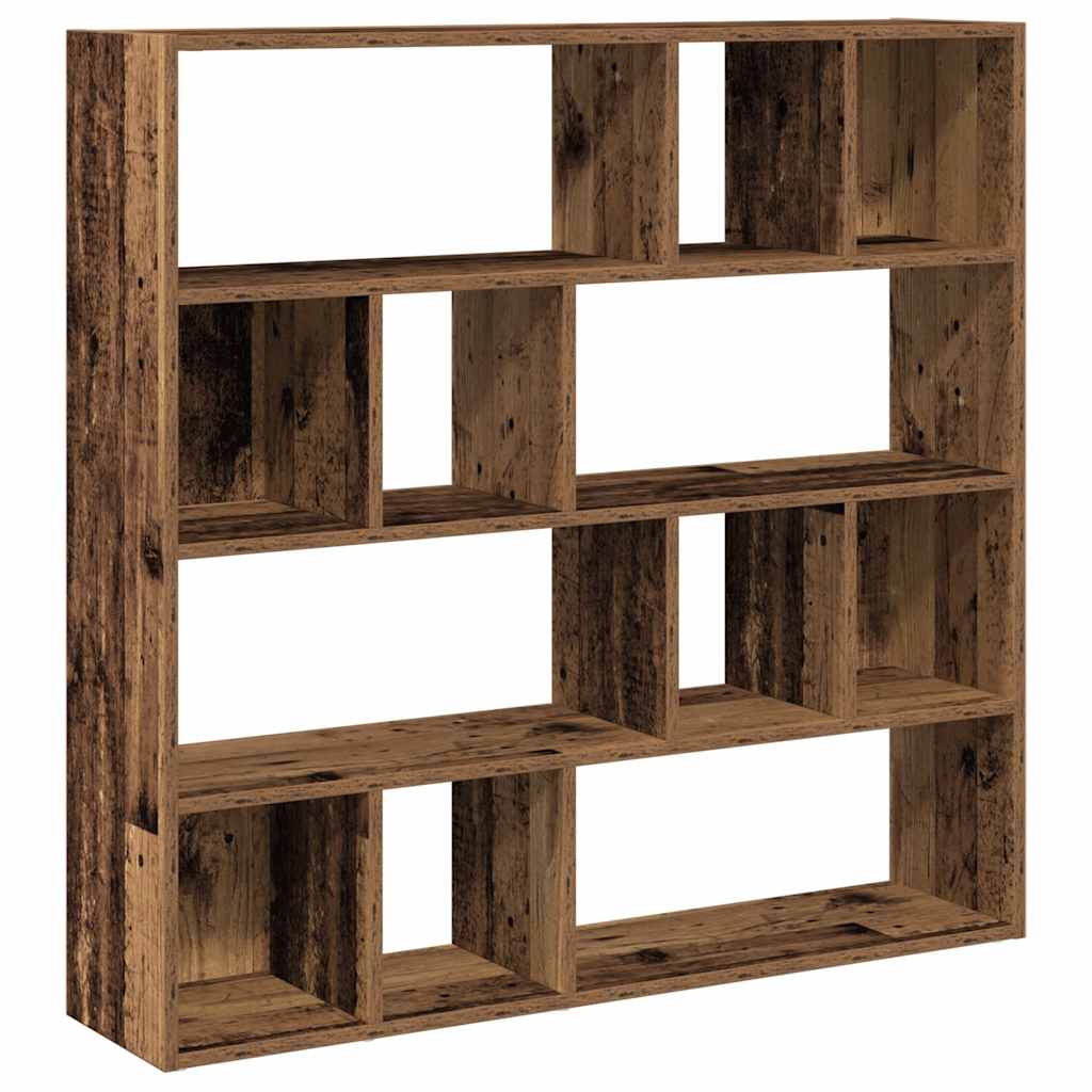 Boekenkast/kamerscherm 105x24x102 cm oud houtkleurig is nu te koop bij PeponiXL, paradijselijk wonen!