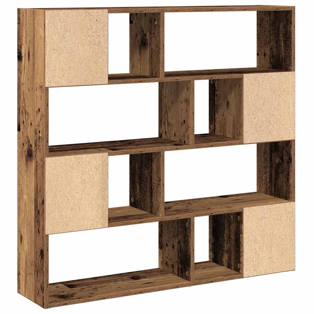 Boekenkast/kamerscherm 105x24x102 cm oud houtkleurig is nu te koop bij PeponiXL, paradijselijk wonen!