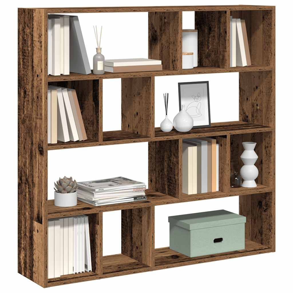 Boekenkast/kamerscherm 105x24x102 cm oud houtkleurig is nu te koop bij PeponiXL, paradijselijk wonen!