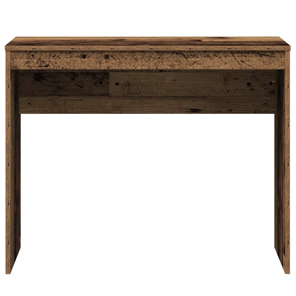 Bureau 90x40x72 cm bewerkt hout oud houtkleurig is nu te koop bij PeponiXL, paradijselijk wonen!
