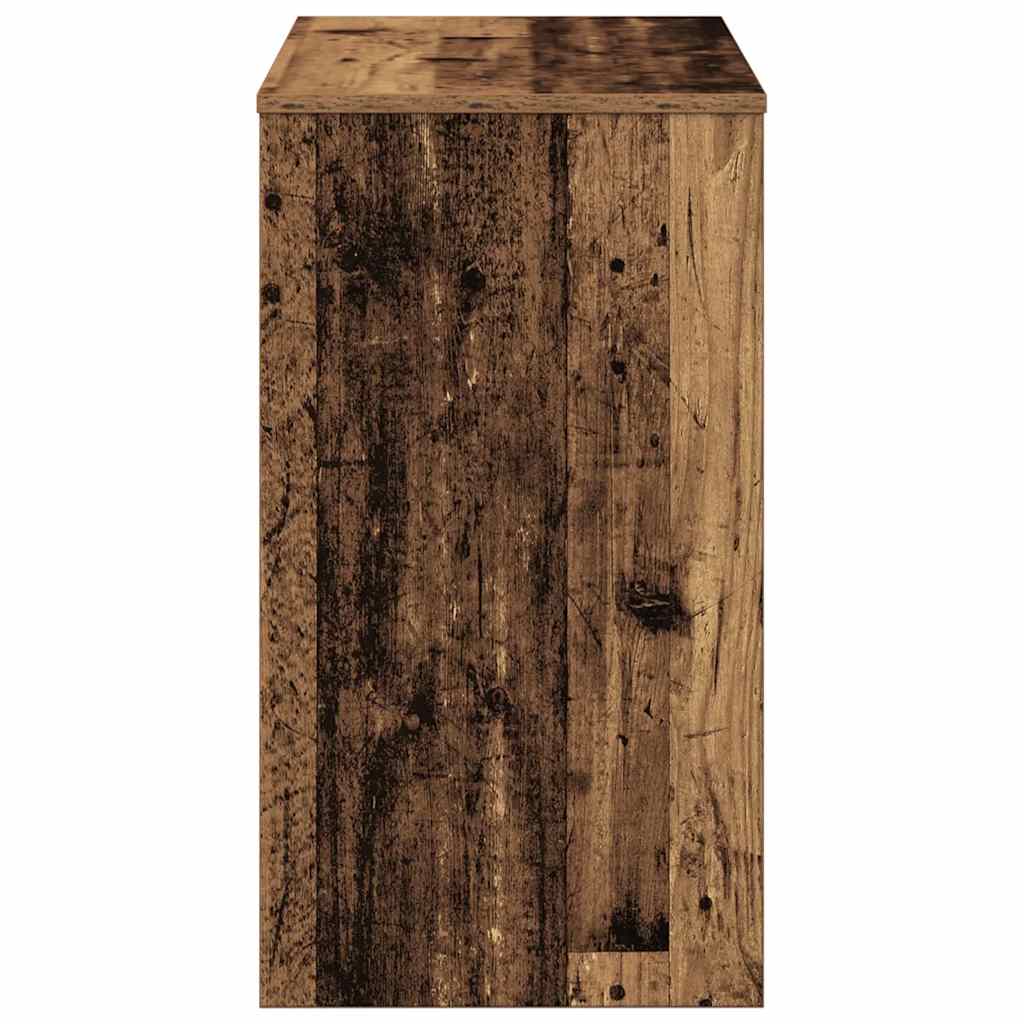 Bureau 90x40x72 cm bewerkt hout oud houtkleurig is nu te koop bij PeponiXL, paradijselijk wonen!