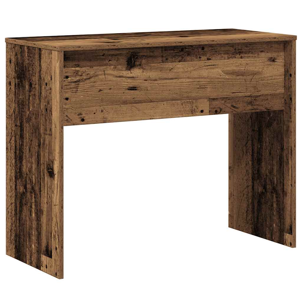 Bureau 90x40x72 cm bewerkt hout oud houtkleurig is nu te koop bij PeponiXL, paradijselijk wonen!