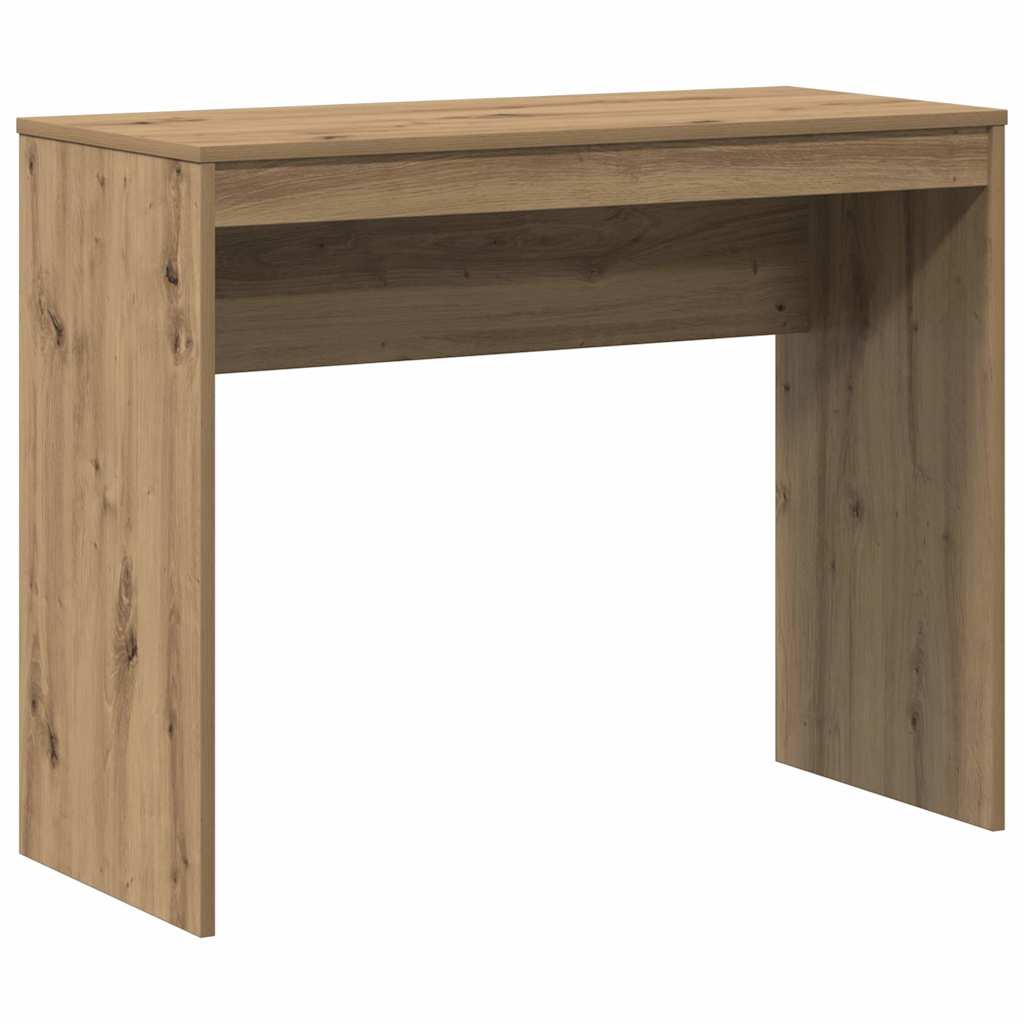Bureau 90x40x72 cm bewerkt hout artisanaal eikenkleur is nu te koop bij PeponiXL, paradijselijk wonen!