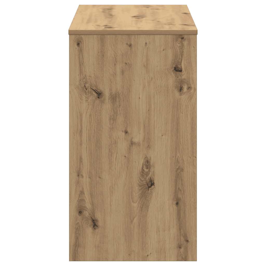 Bureau 90x40x72 cm bewerkt hout artisanaal eikenkleur is nu te koop bij PeponiXL, paradijselijk wonen!