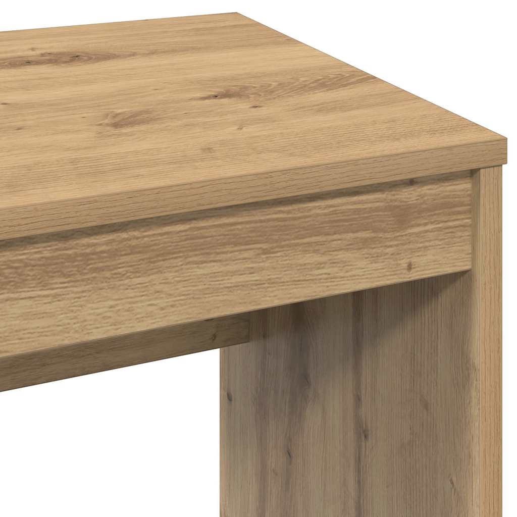 Bureau 90x40x72 cm bewerkt hout artisanaal eikenkleur is nu te koop bij PeponiXL, paradijselijk wonen!
