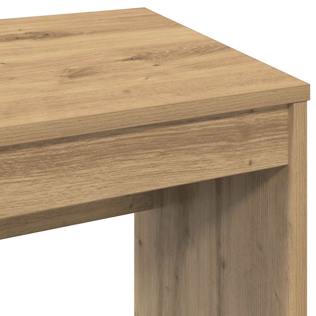 Bureau 90x40x72 cm bewerkt hout artisanaal eikenkleur is nu te koop bij PeponiXL, paradijselijk wonen!