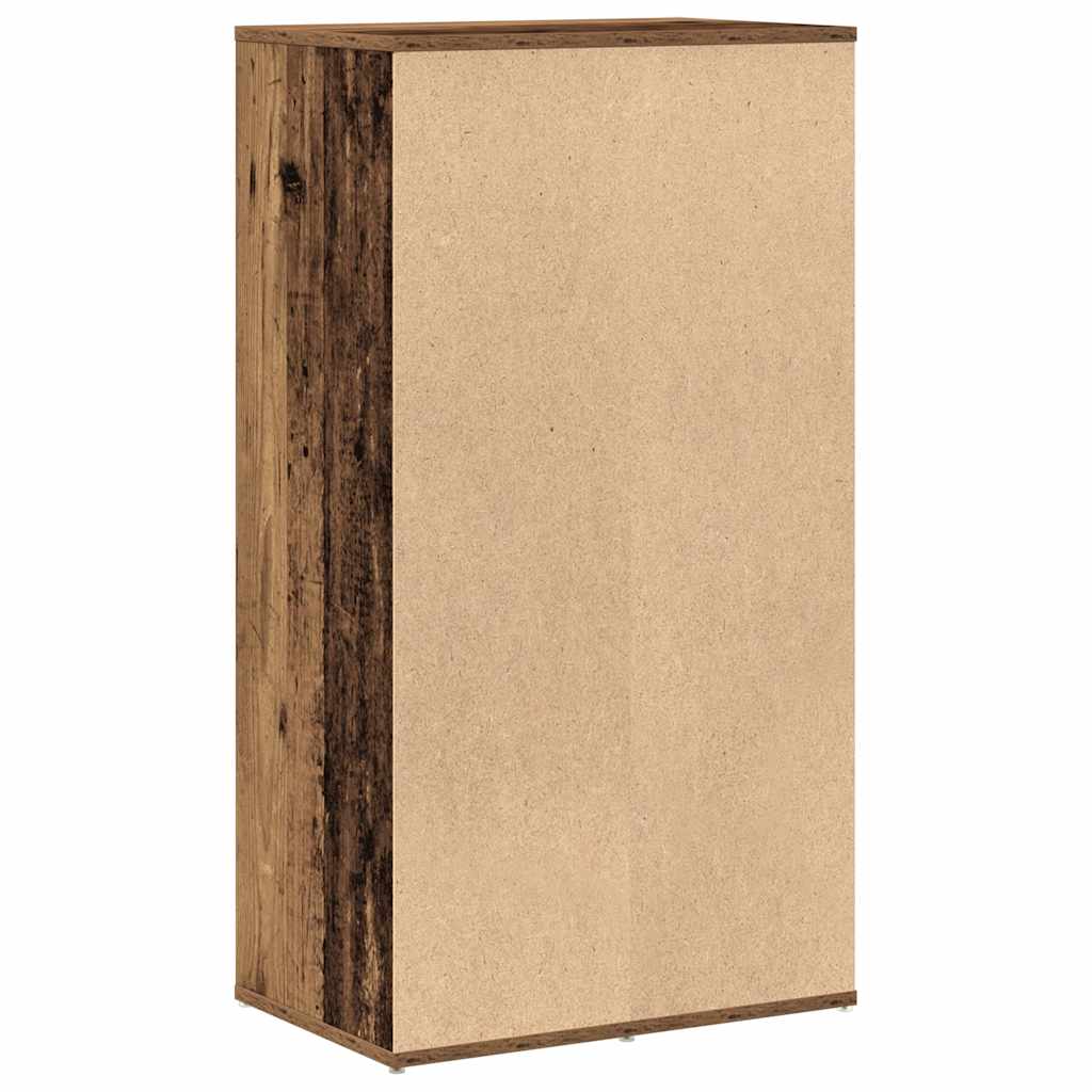 Schoenenrek 54x34x100,5 cm bewerkt hout oud houtkleurig is nu te koop bij PeponiXL, paradijselijk wonen!