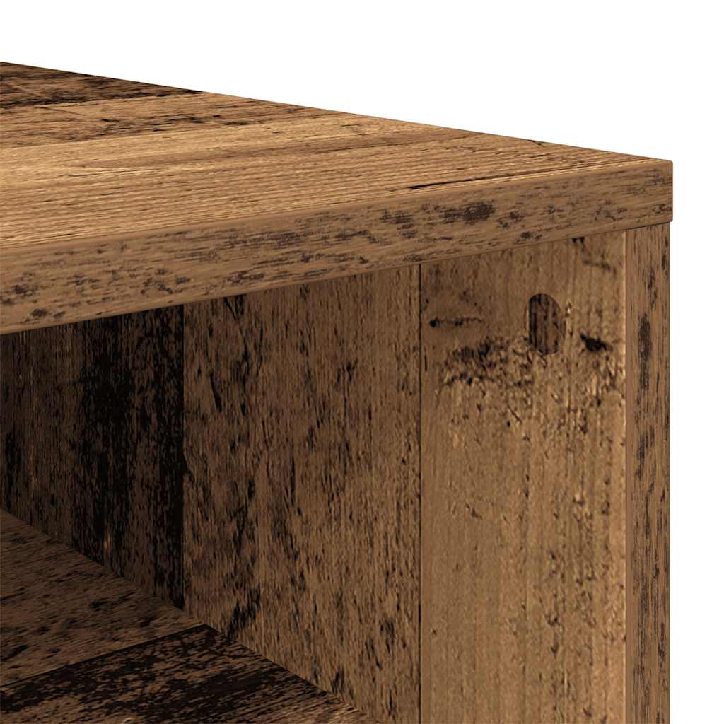 Schoenenrek 54x34x100,5 cm bewerkt hout oud houtkleurig is nu te koop bij PeponiXL, paradijselijk wonen!