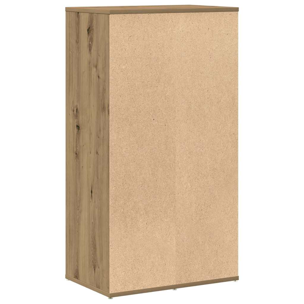 Schoenenrek 54x34x100,5 cm bewerkt hout artisanaal eikenkleur is nu te koop bij PeponiXL, paradijselijk wonen!