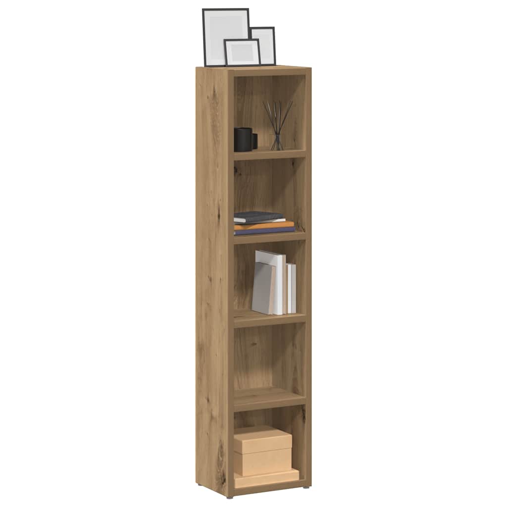 CD-kasten 2 st 21x16x93,5 bewerkt hout artisanaal eikenkleur is nu te koop bij PeponiXL, paradijselijk wonen!