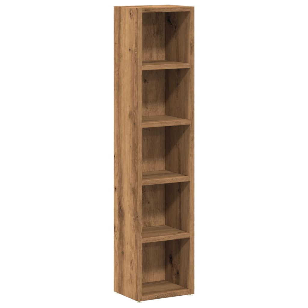 CD-kasten 2 st 21x16x93,5 bewerkt hout artisanaal eikenkleur is nu te koop bij PeponiXL, paradijselijk wonen!
