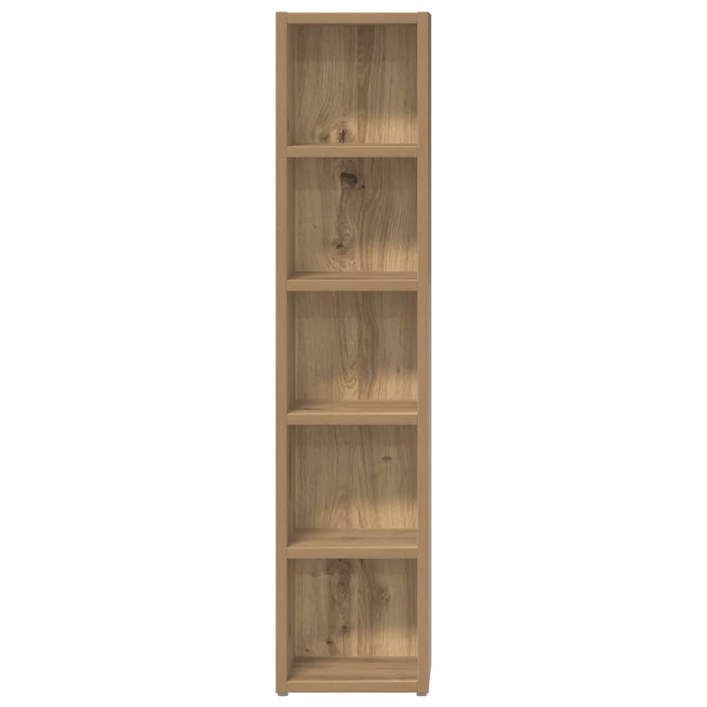 CD-kasten 2 st 21x16x93,5 bewerkt hout artisanaal eikenkleur is nu te koop bij PeponiXL, paradijselijk wonen!