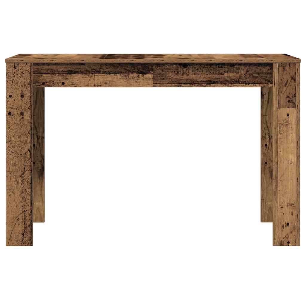 Eettafel 120x60x76 cm bewerkt hout oud houtkleurig is nu te koop bij PeponiXL, paradijselijk wonen!