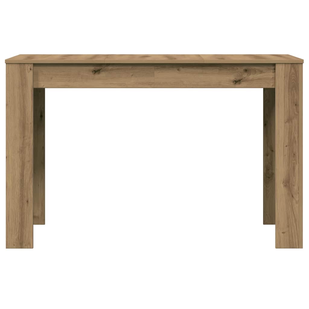 Eettafel 120x60x76 cm bewerkt hout artisanaal eikenkleur is nu te koop bij PeponiXL, paradijselijk wonen!