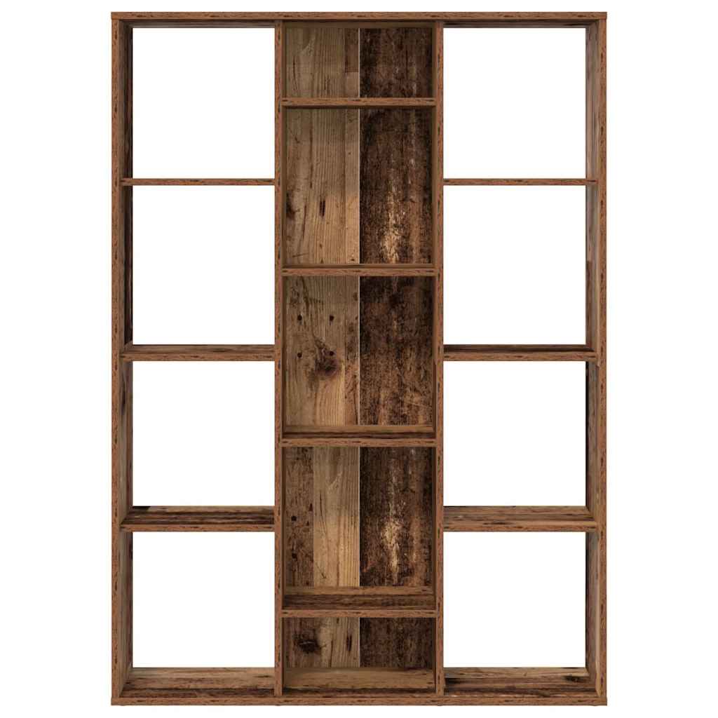 Kamerscherm/boekenkast 100x24x140 cm bewerkt hout oud hout is nu te koop bij PeponiXL, paradijselijk wonen!