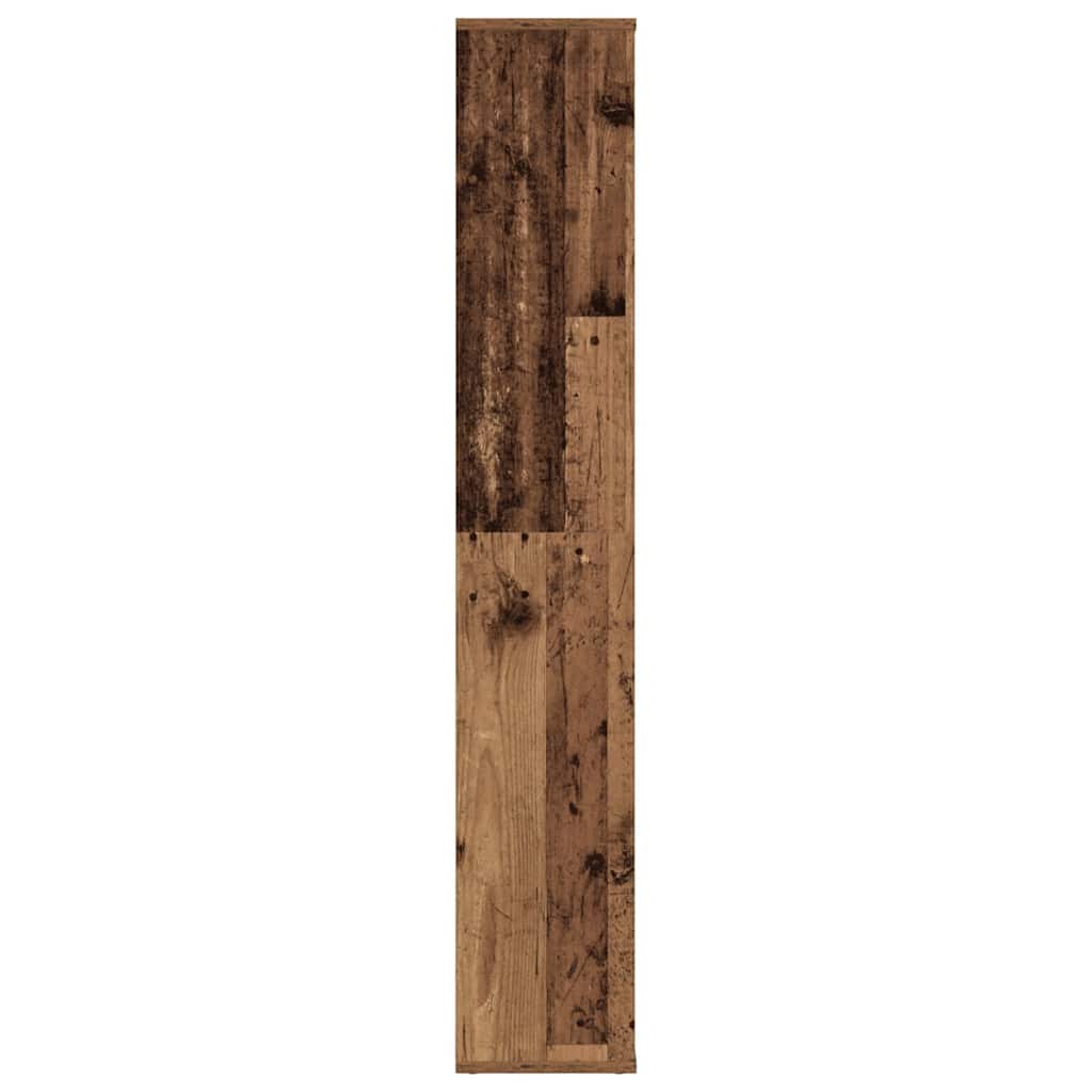 Kamerscherm/boekenkast 100x24x140 cm bewerkt hout oud hout is nu te koop bij PeponiXL, paradijselijk wonen!