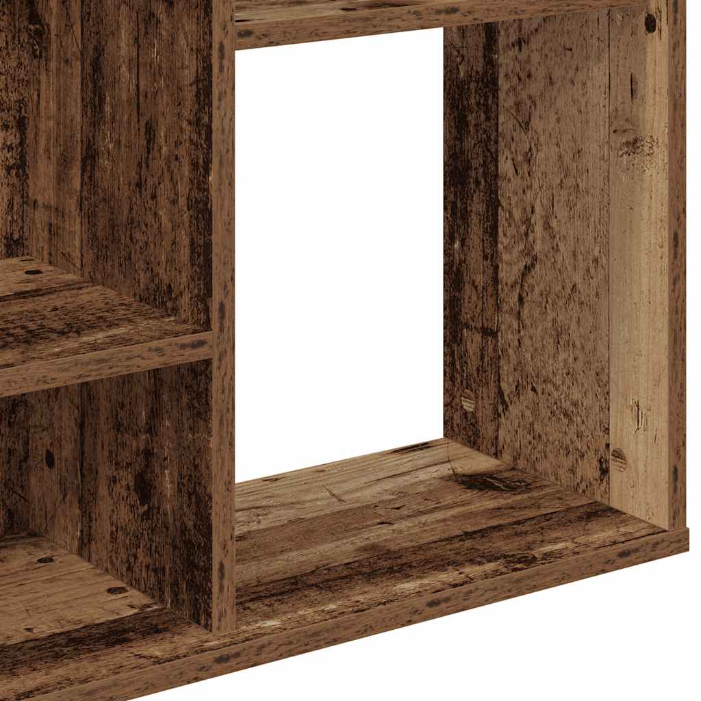 Kamerscherm/boekenkast 100x24x140 cm bewerkt hout oud hout is nu te koop bij PeponiXL, paradijselijk wonen!