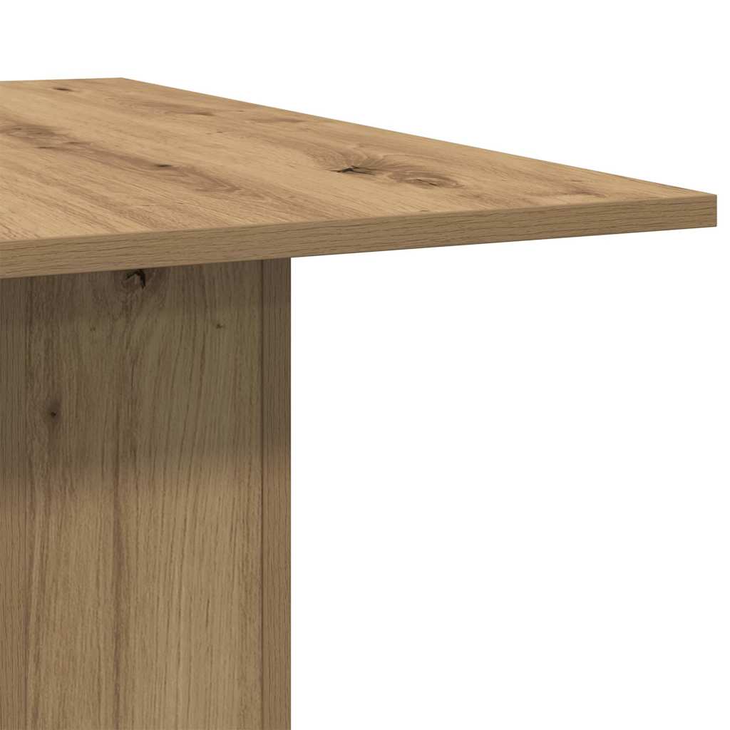 Eettafel 180x90x76 cm bewerkt hout artisanaal eikenkleur is nu te koop bij PeponiXL, paradijselijk wonen!