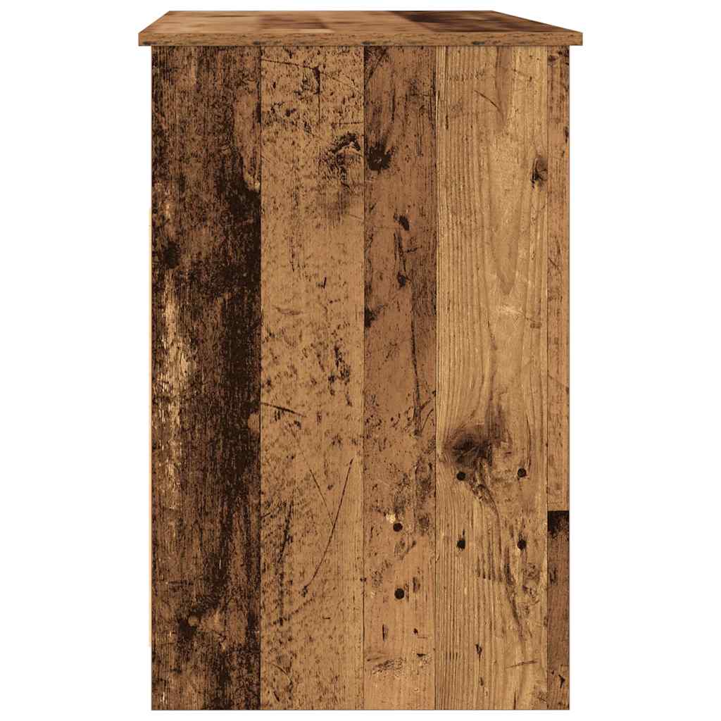 Bureau 102x50x76 cm bewerkt hout oud houtkleurig is nu te koop bij PeponiXL, paradijselijk wonen!