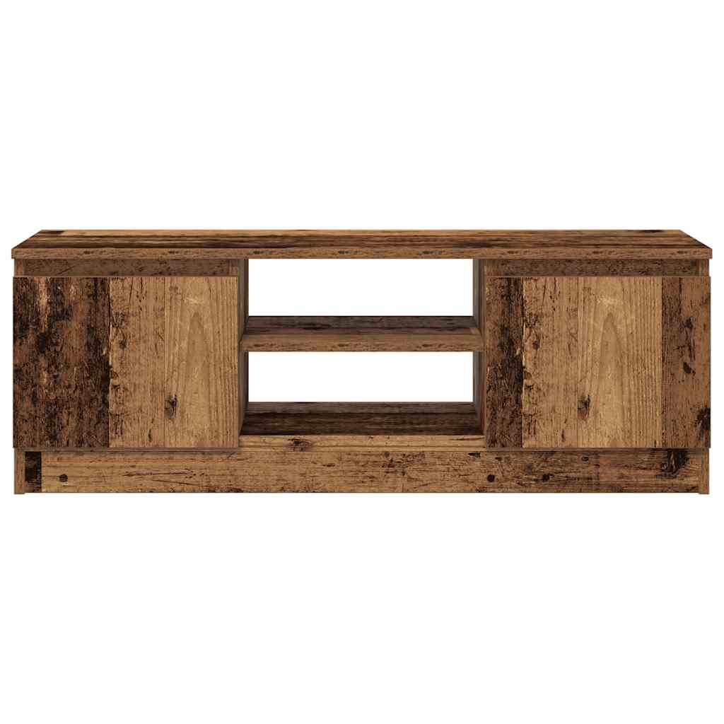 Tv-meubel 102x30x36 cm bewerkt hout oud houtkleurig is nu te koop bij PeponiXL, paradijselijk wonen!