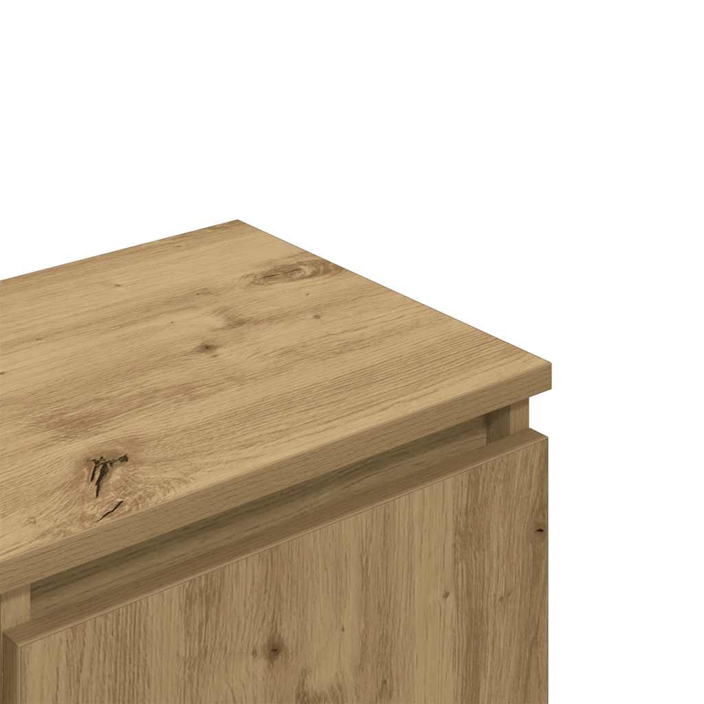 Tv-meubel 102x30x36 cm bewerkt hout artisanaal eikenkleur is nu te koop bij PeponiXL, paradijselijk wonen!