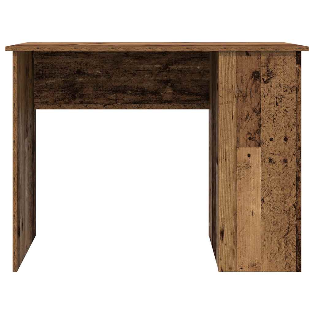 Bureau 100x55x75 cm bewerkt hout oud houtkleurig is nu te koop bij PeponiXL, paradijselijk wonen!