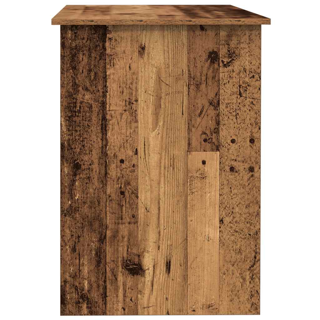 Bureau 100x55x75 cm bewerkt hout oud houtkleurig is nu te koop bij PeponiXL, paradijselijk wonen!