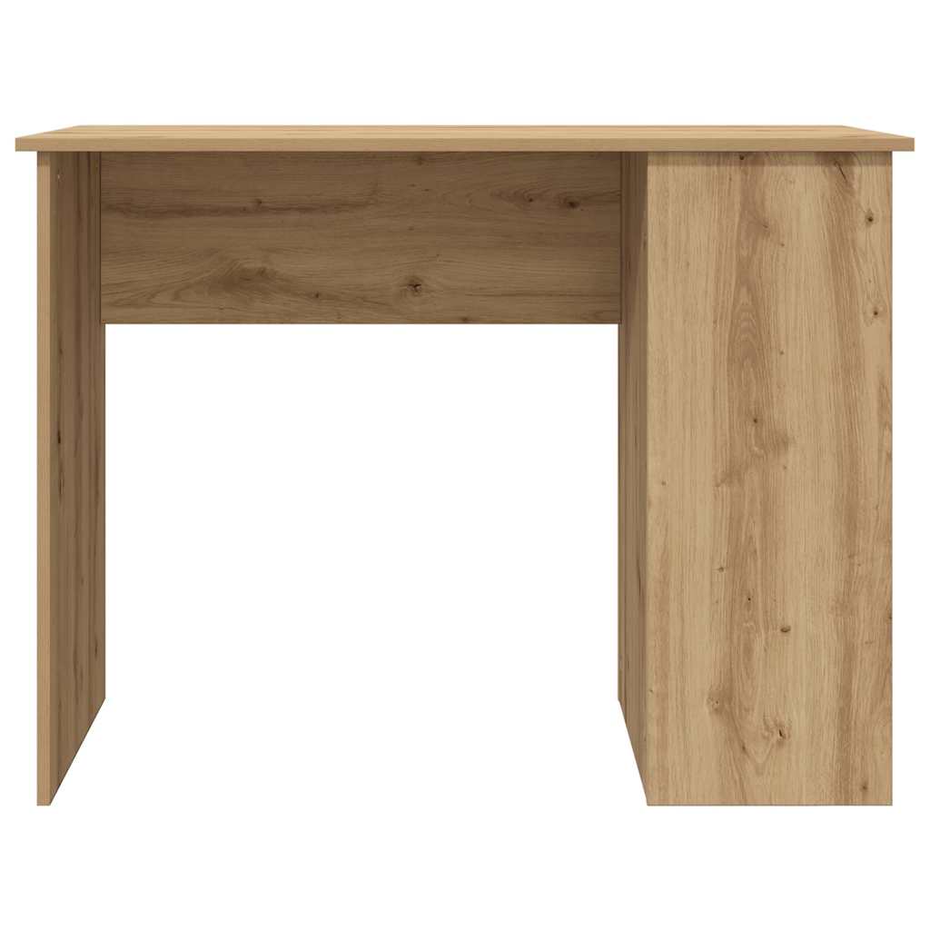 Bureau 100x55x75 cm bewerkt hout artisanaal eikenkleur is nu te koop bij PeponiXL, paradijselijk wonen!
