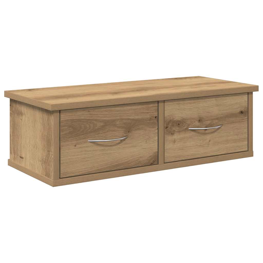 Wandkast 60x26x18,5 cm bewerkt hout artisanaal eikenkleur is nu te koop bij PeponiXL, paradijselijk wonen!