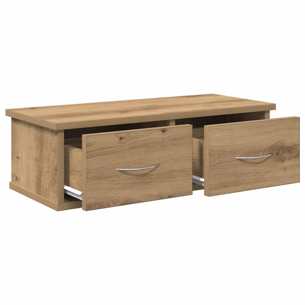 Wandkast 60x26x18,5 cm bewerkt hout artisanaal eikenkleur is nu te koop bij PeponiXL, paradijselijk wonen!