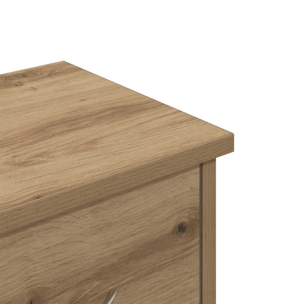 Wandkast 88x26x18,5 cm bewerkt hout artisanaal eikenkleur is nu te koop bij PeponiXL, paradijselijk wonen!
