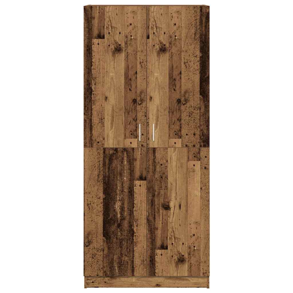 Kledingkast 80x52x180 cm bewerkt hout oud houtkleurig is nu te koop bij PeponiXL, paradijselijk wonen!